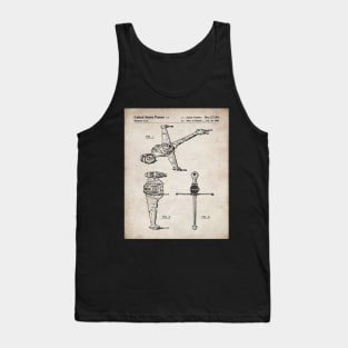 Sci-Fi Movies Patent - Science Fiction Fan Space Ship Art Art - Antique Tank Top